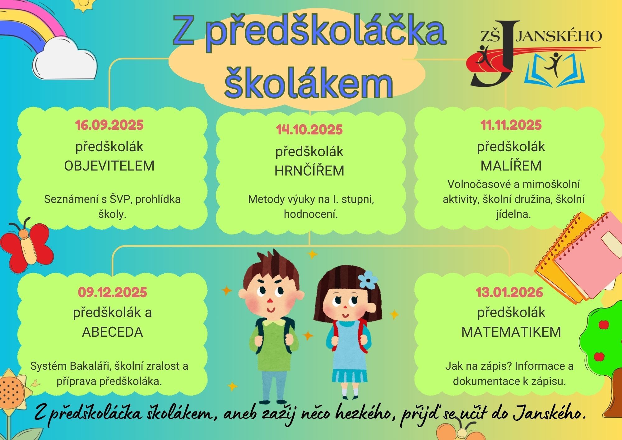Z předškoláka školákem - předškolák OBJEVITELEM