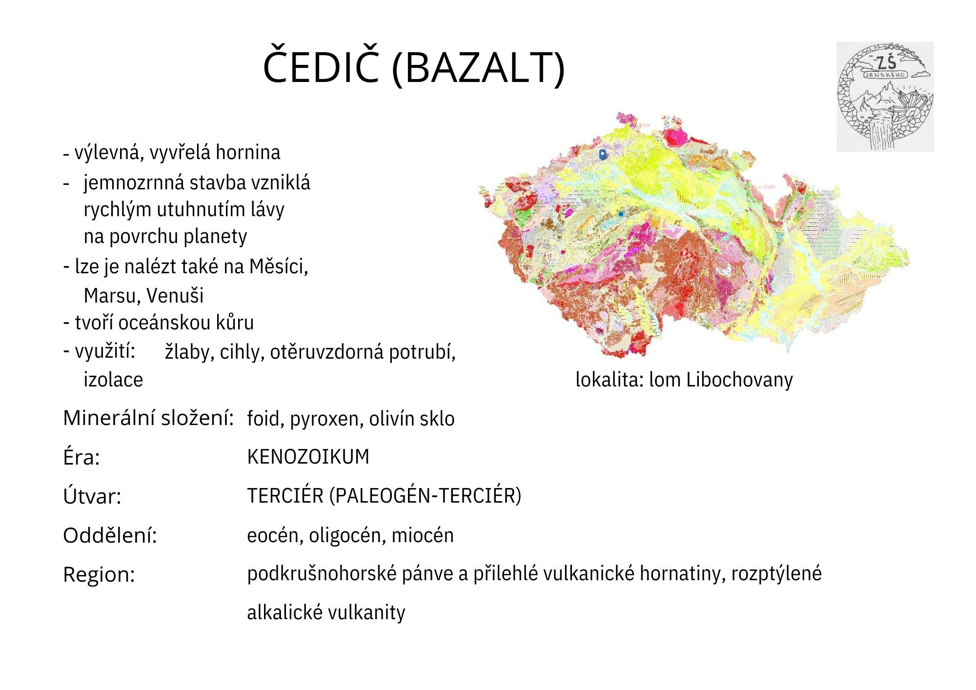 ČEDIČ (BAZALT) 