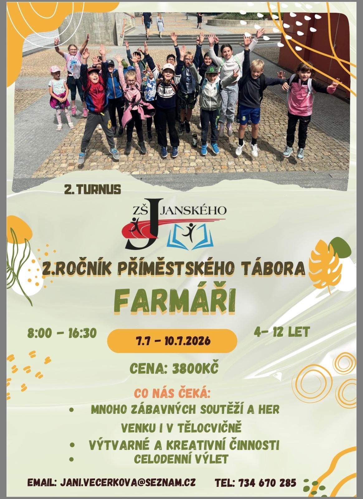 2. ROČNÍK PŘÍMĚSTSKÉHO TÁBORA SE BLÍŽÍ!