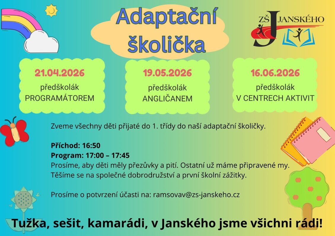 Adaptivní školička pro naše budoucí žáky 0. a 1.tříd