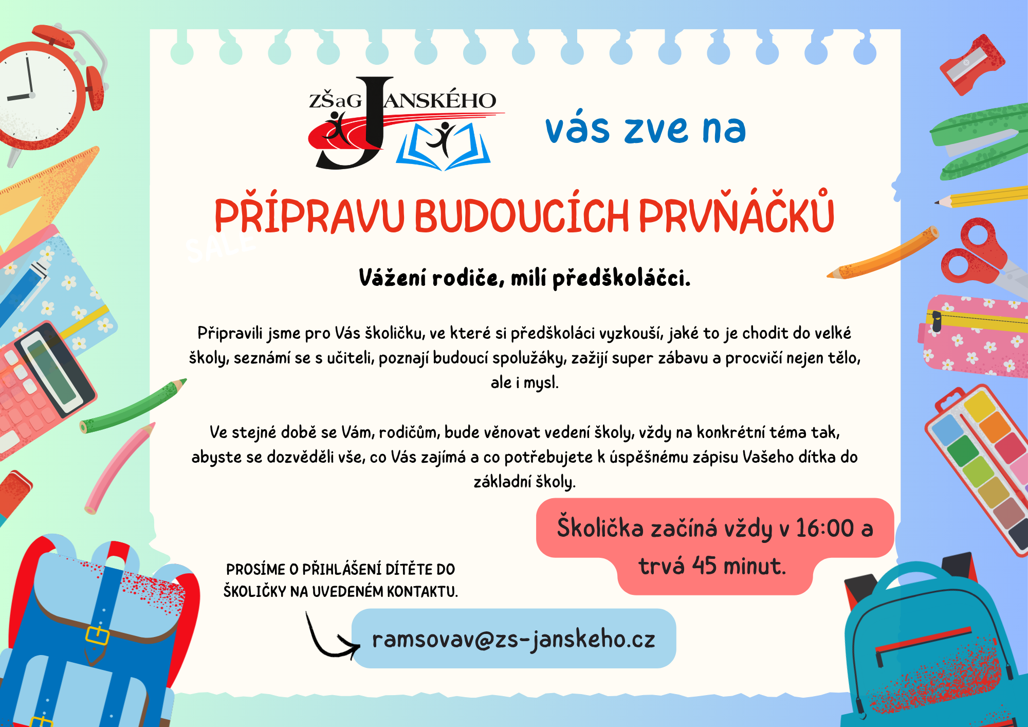 Z předškoláčka školákem 2025/2026