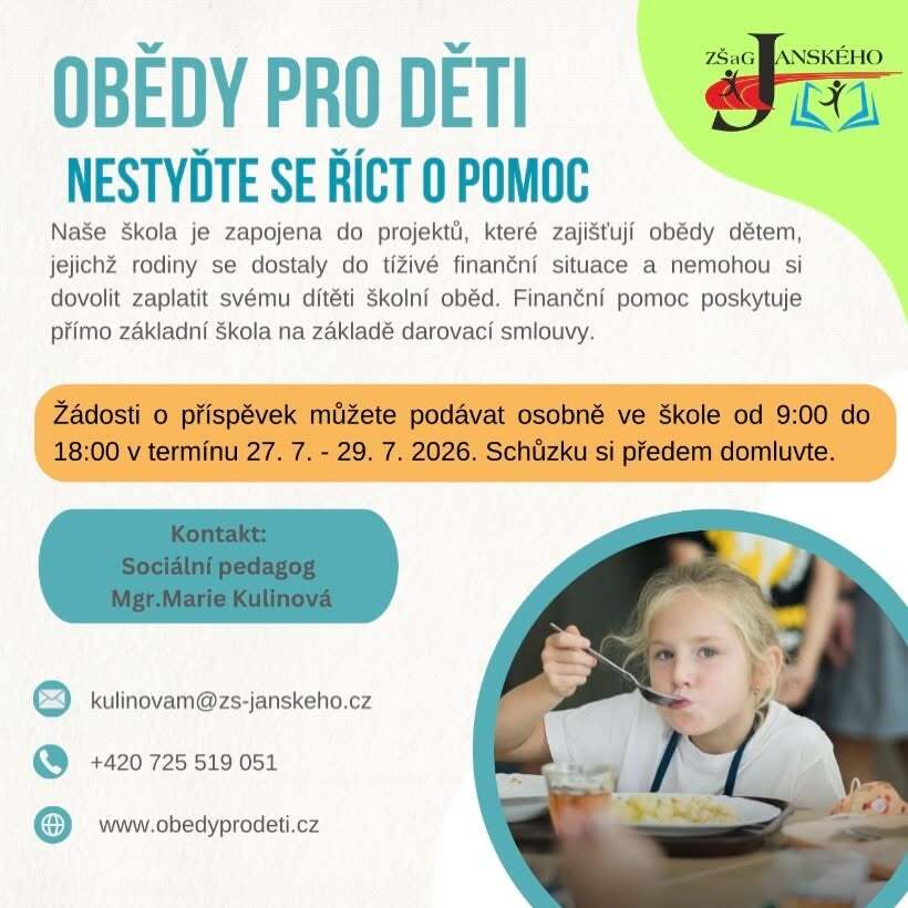 Obědy pro děti 