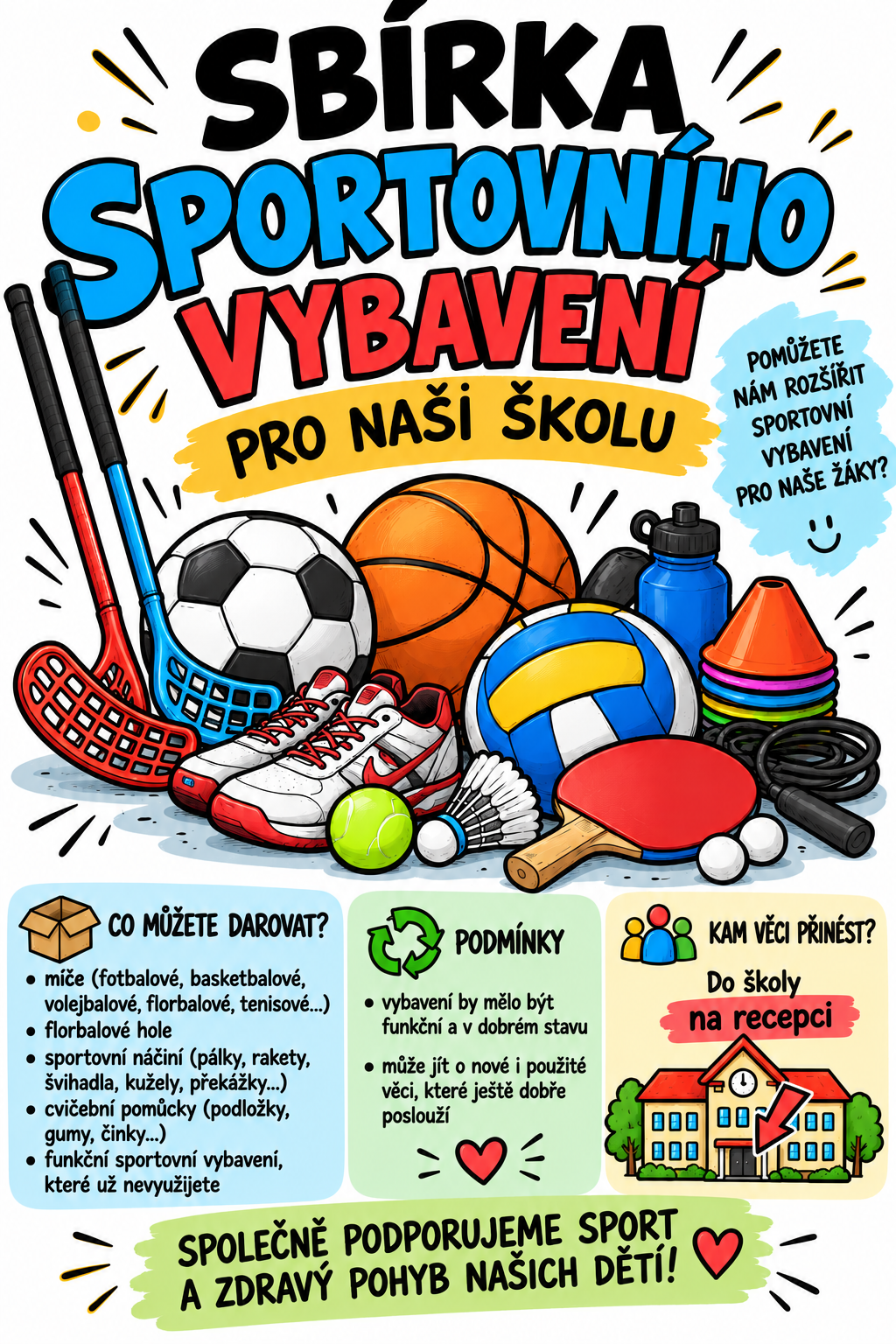 ????⚽???? PODPOŘME SPOLEČNĚ SPORTOVÁNÍ NAŠICH DĚTÍ! ????❤️
